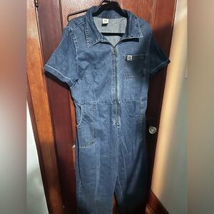 Lucy & Yak Blue Denim Jumpsuit